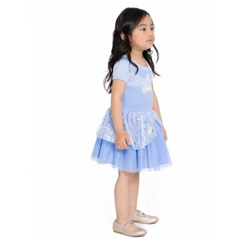 New Disney Cinderella Sweater Costume Dress Girls 3T Tulle Princess Halloween